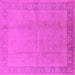 Square Oriental Pink Traditional Rug, urb498pnk