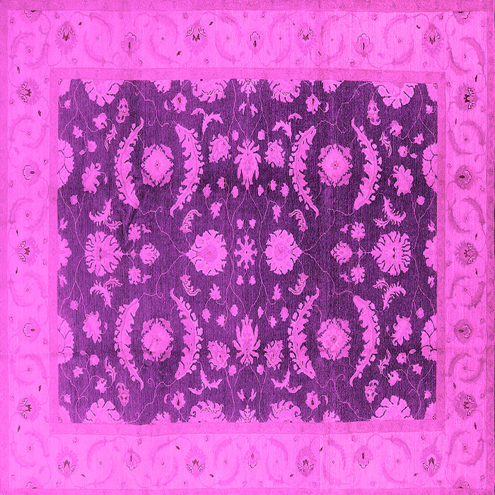 Square Oriental Pink Traditional Rug, urb499pnk