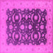 Square Oriental Pink Traditional Rug, urb499pnk