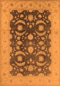 Oriental Orange Traditional Rug, urb499org