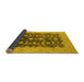 Sideview of Oriental Yellow Traditional Rug, urb499yw