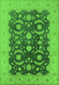 Oriental Green Traditional Rug, urb499grn