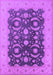 Oriental Purple Traditional Rug, urb499pur