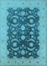 Oriental Light Blue Traditional Rug, urb499lblu