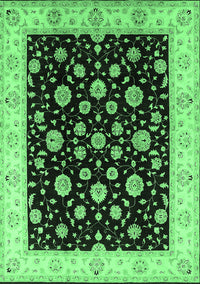 Oriental Emerald Green Traditional Rug, urb500emgrn