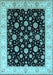 Oriental Light Blue Traditional Rug, urb500lblu