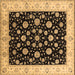 Square Oriental Brown Traditional Rug, urb500brn