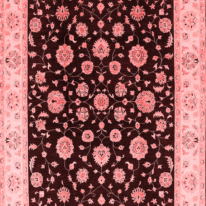 Machine Washable Oriental Red Traditional Rug, wshurb500red