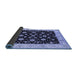 Sideview of Oriental Blue Traditional Rug, urb500blu