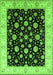 Oriental Green Traditional Rug, urb500grn