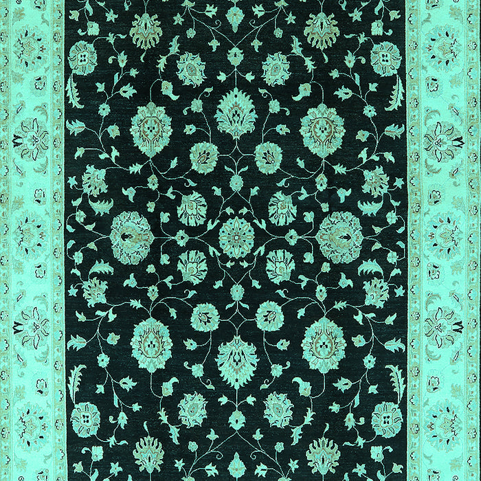 Oriental Turquoise Traditional Rug, urb500turq