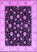 Machine Washable Oriental Purple Traditional Area Rugs, wshurb500pur