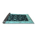 Sideview of Oriental Light Blue Traditional Rug, urb500lblu