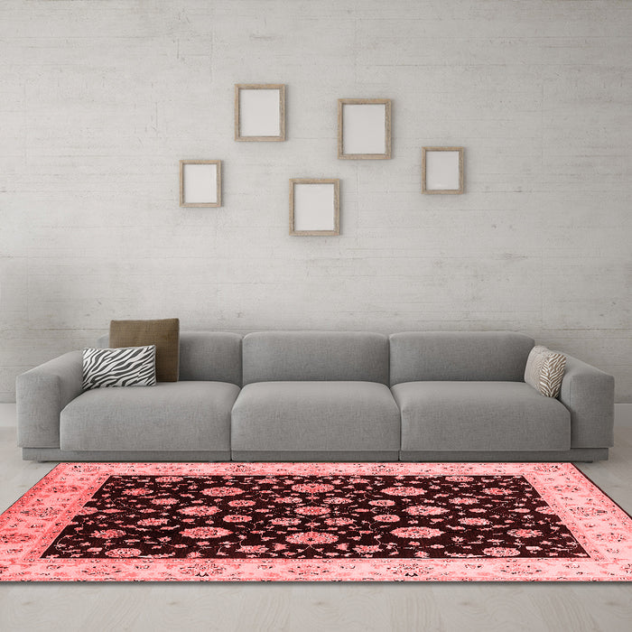 Traditional Red Washable Rugs