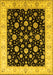 Oriental Yellow Traditional Rug, urb500yw