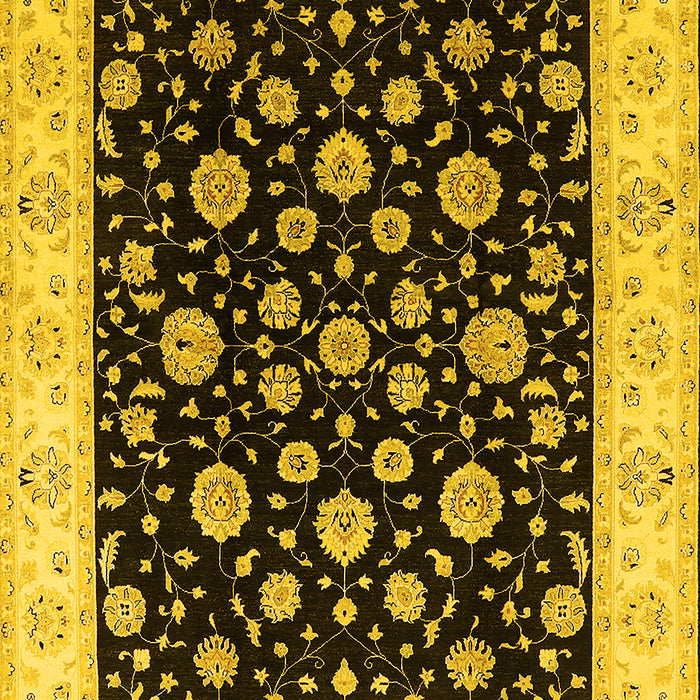 Oriental Yellow Traditional Rug, urb500yw