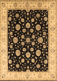Oriental Brown Traditional Rug, urb500brn