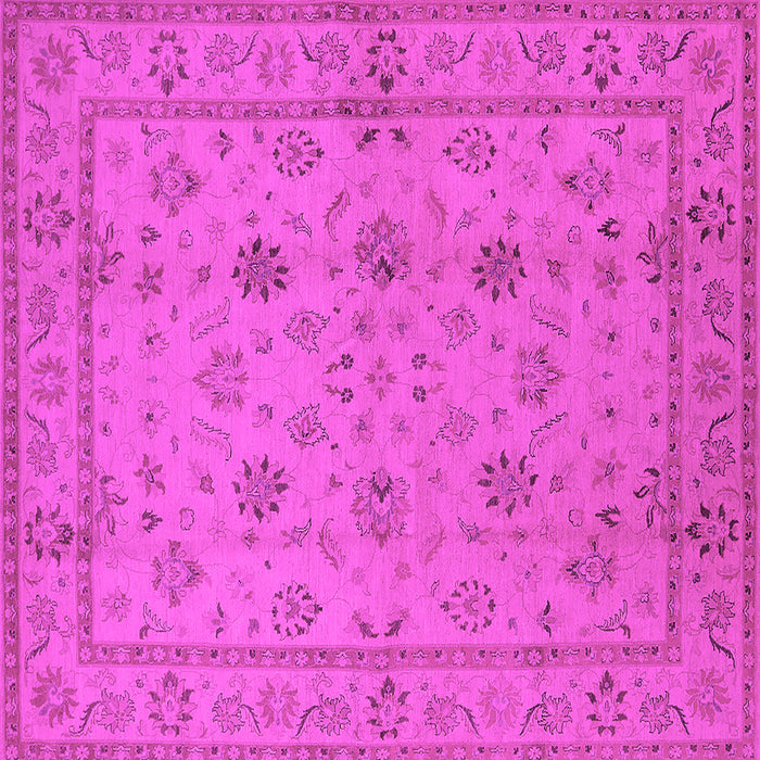 Square Oriental Pink Traditional Rug, urb501pnk