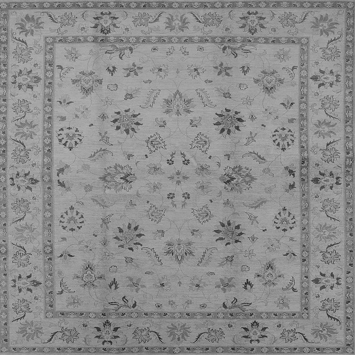 Square Oriental Gray Traditional Rug, urb501gry