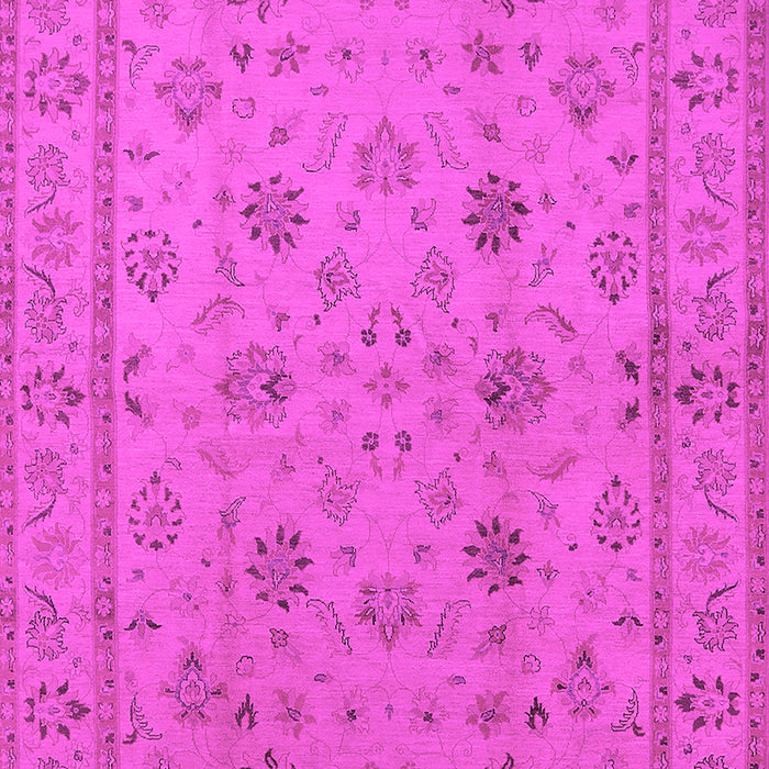 Machine Washable Oriental Pink Traditional Rug, wshurb501pnk