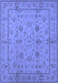 Oriental Blue Traditional Rug, urb501blu