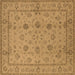 Square Oriental Brown Traditional Rug, urb501brn