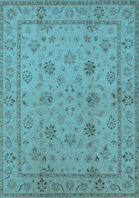 Oriental Light Blue Traditional Rug, urb501lblu