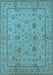 Oriental Light Blue Traditional Rug, urb501lblu
