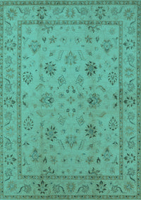 Oriental Turquoise Traditional Rug, urb501turq