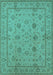 Oriental Turquoise Traditional Rug, urb501turq