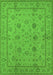 Oriental Green Traditional Rug, urb501grn