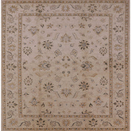 Square Machine Washable Industrial Modern Dark Almond Brown Rug, wshurb501