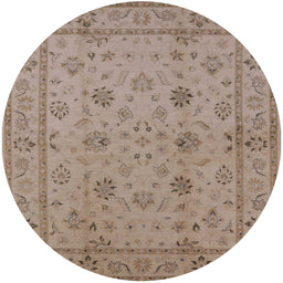 Round Machine Washable Industrial Modern Dark Almond Brown Rug, wshurb501