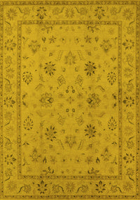 Oriental Yellow Traditional Rug, urb501yw