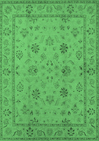 Oriental Emerald Green Traditional Rug, urb501emgrn