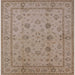 Square Mid-Century Modern Dark Almond Brown Oriental Rug, urb501