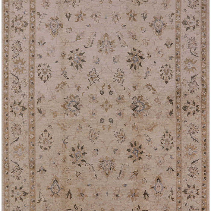 Mid-Century Modern Dark Almond Brown Oriental Rug, urb501