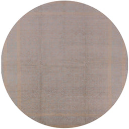 Round Machine Washable Industrial Modern Rosy Brown Pink Rug, wshurb502