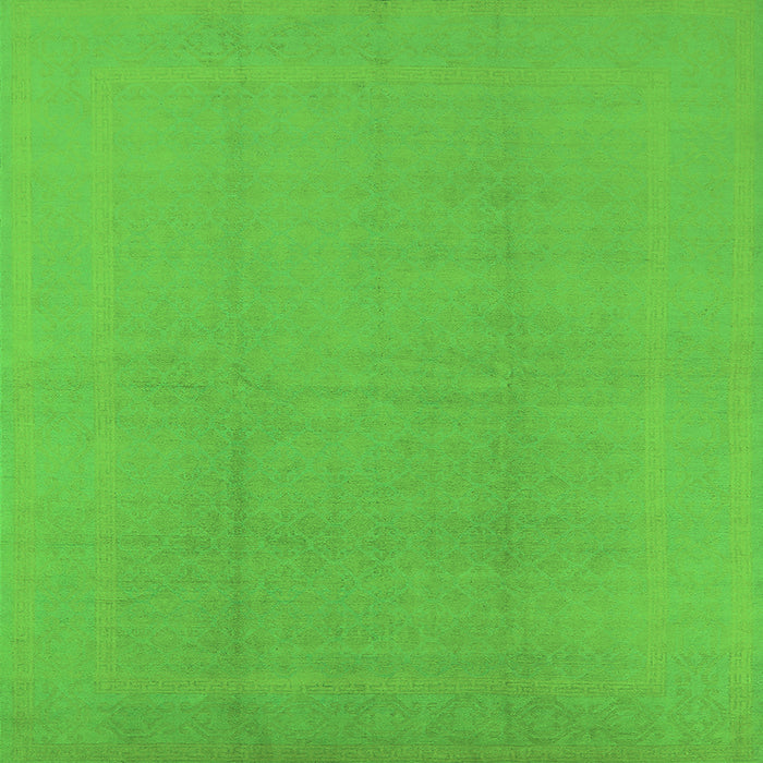 Square Solid Green Modern Rug, urb502grn