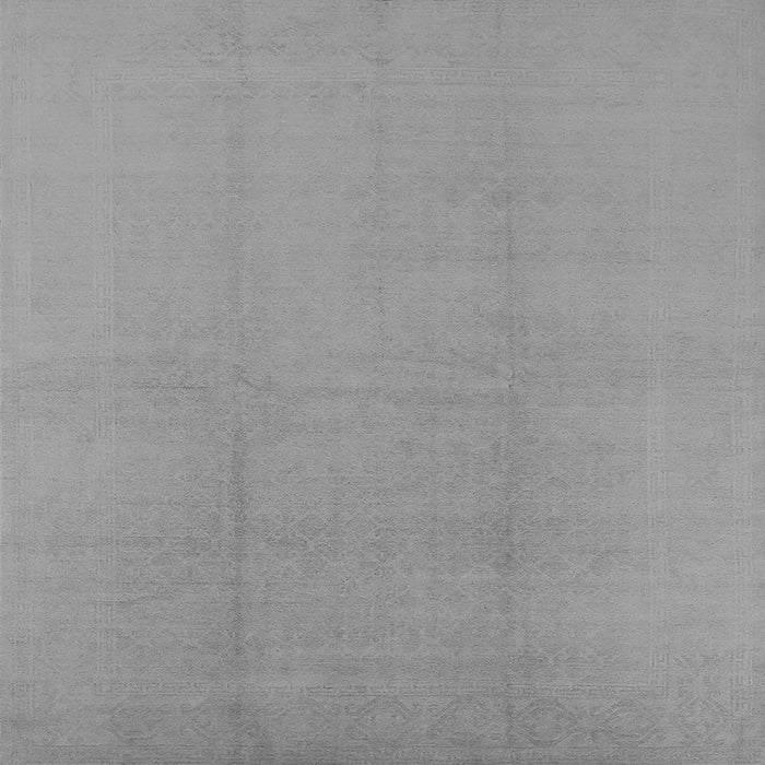 Square Machine Washable Solid Gray Modern Rug, wshurb502gry