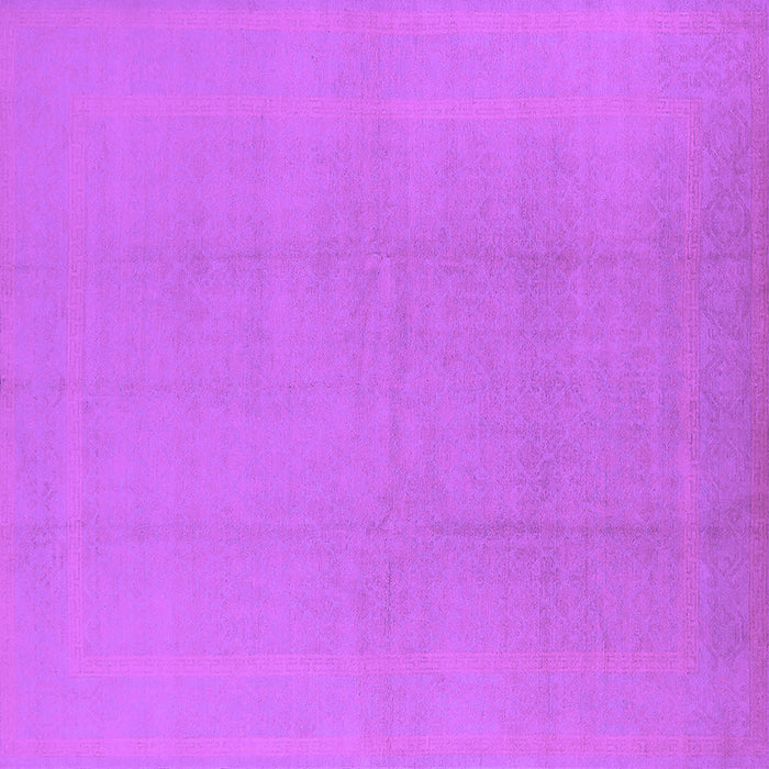 Square Solid Purple Modern Rug, urb502pur