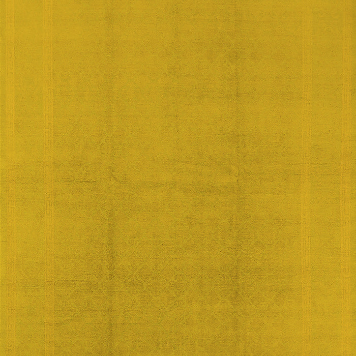 Machine Washable Solid Yellow Modern Rug, wshurb502yw