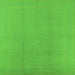 Square Machine Washable Solid Green Modern Area Rugs, wshurb502grn