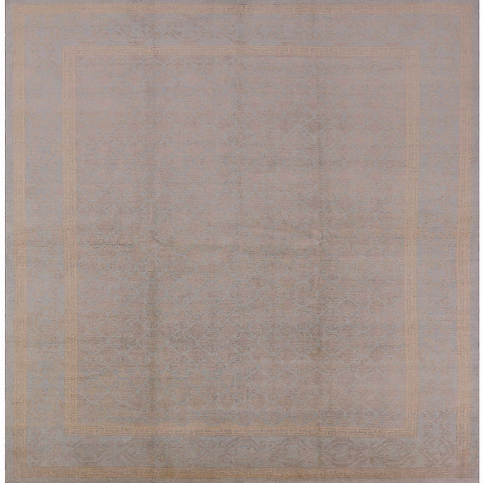 Square Machine Washable Industrial Modern Rosy Brown Pink Rug, wshurb502