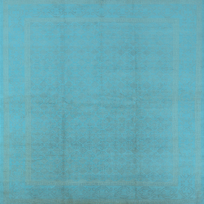 Square Solid Light Blue Modern Rug, urb502lblu