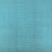 Square Solid Light Blue Modern Rug, urb502lblu