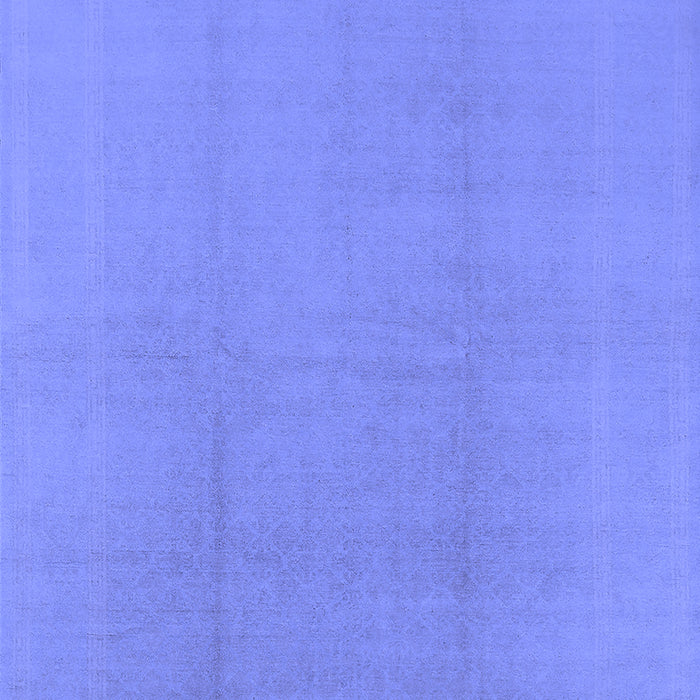 Machine Washable Solid Blue Modern Rug, wshurb502blu