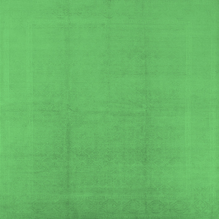 Square Solid Emerald Green Modern Rug, urb502emgrn