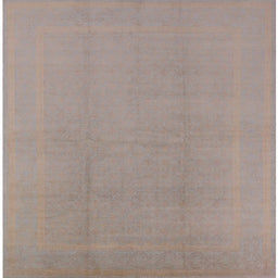 Square Mid-Century Modern Rosy Brown Pink Solid Rug, urb502