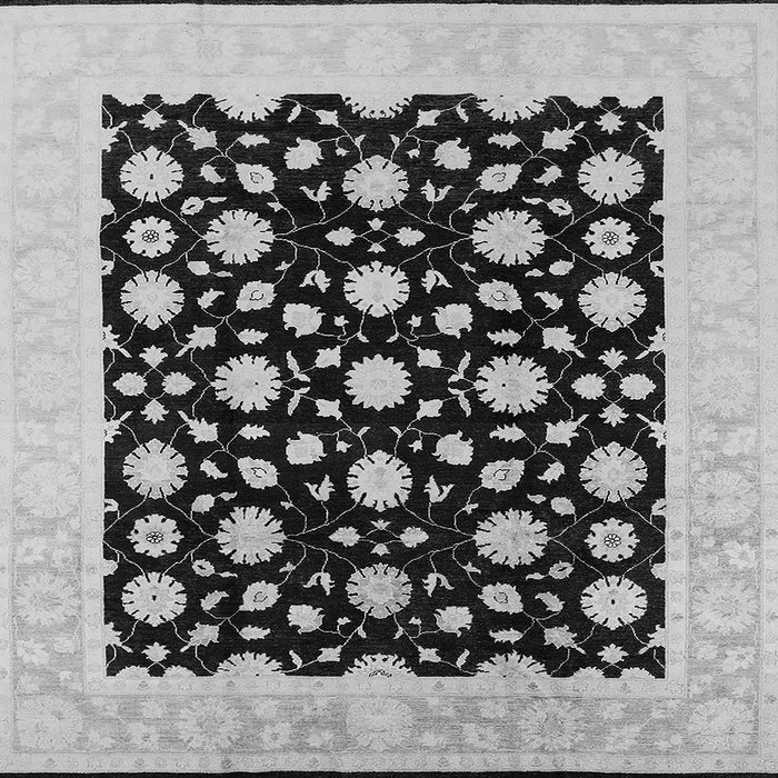 Square Oriental Gray Traditional Rug, urb503gry